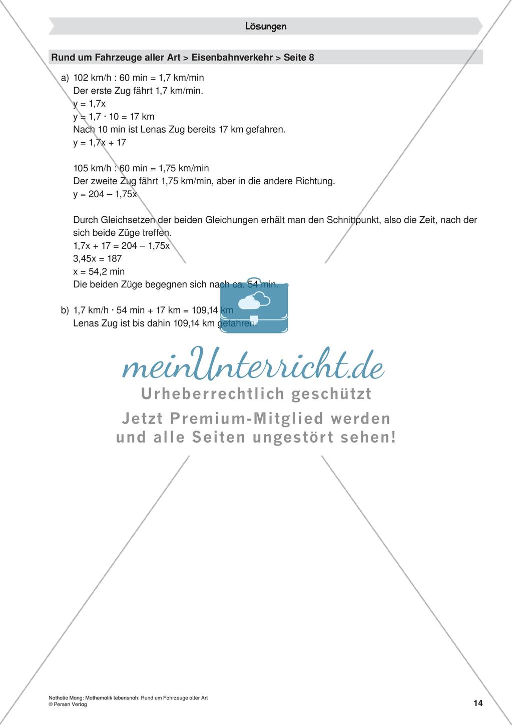 Mathematik lebensnah: Fahrzeuge Preview 16