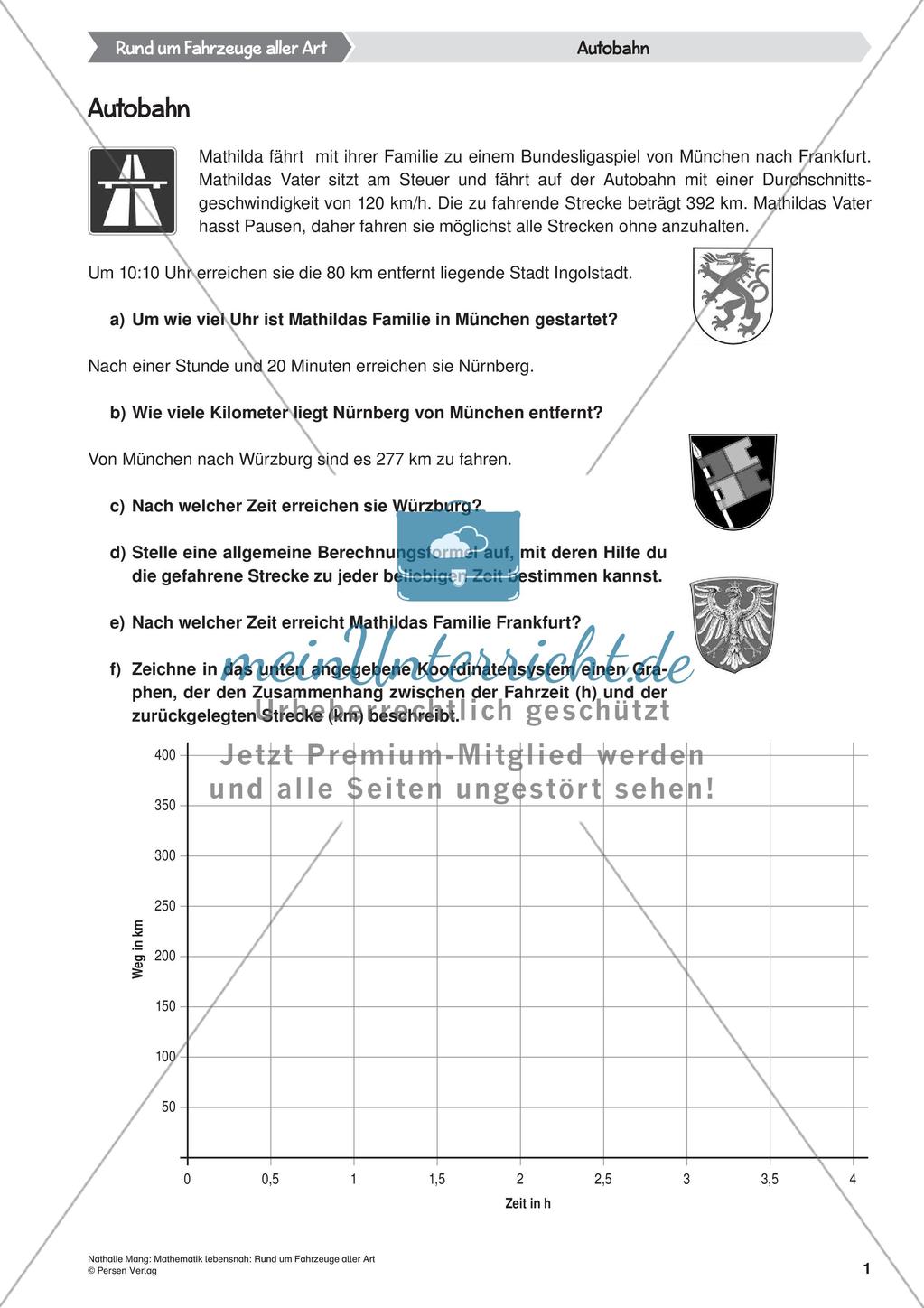 Mathematik lebensnah: Fahrzeuge Preview 3