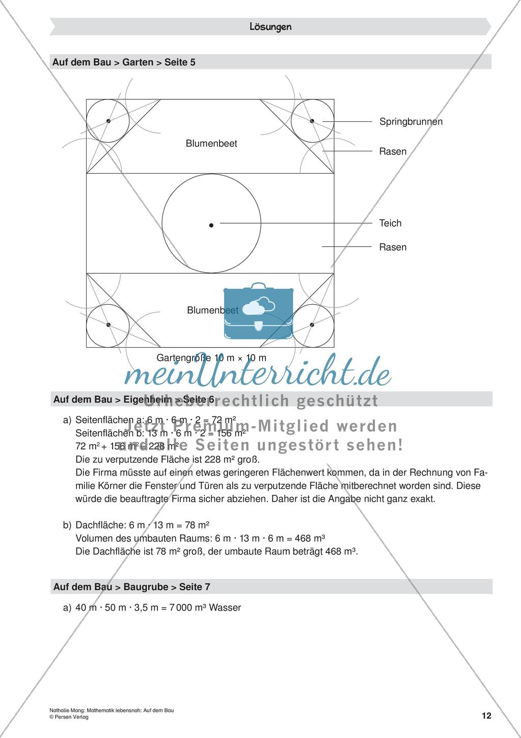 Mathematik lebensnah: Auf dem Bau Preview 14
