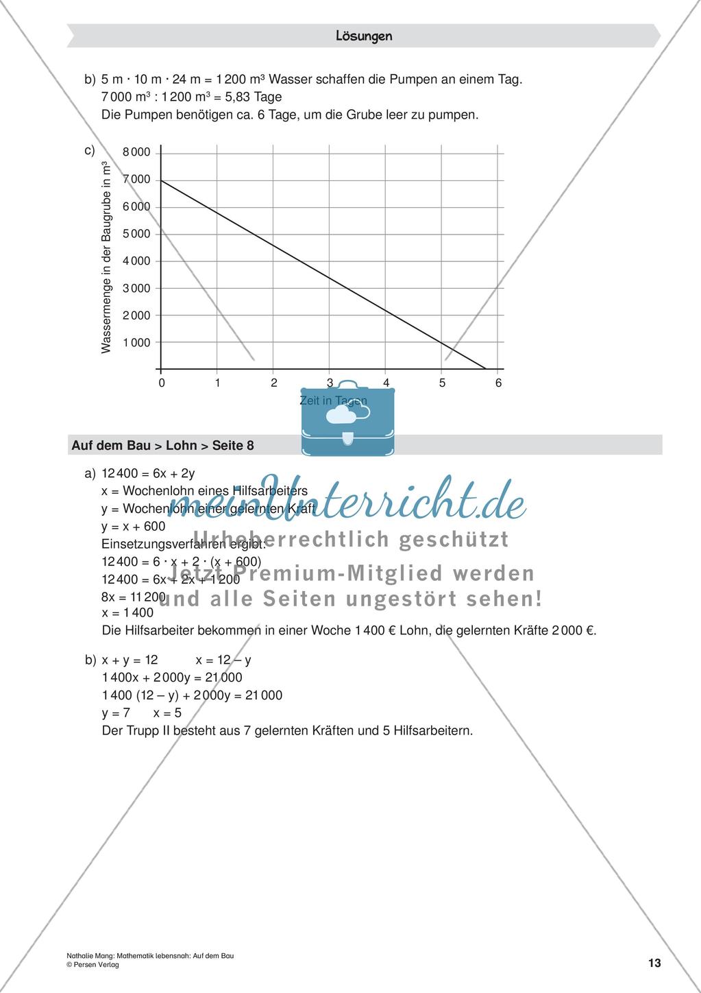 Mathematik lebensnah: Auf dem Bau Preview 15