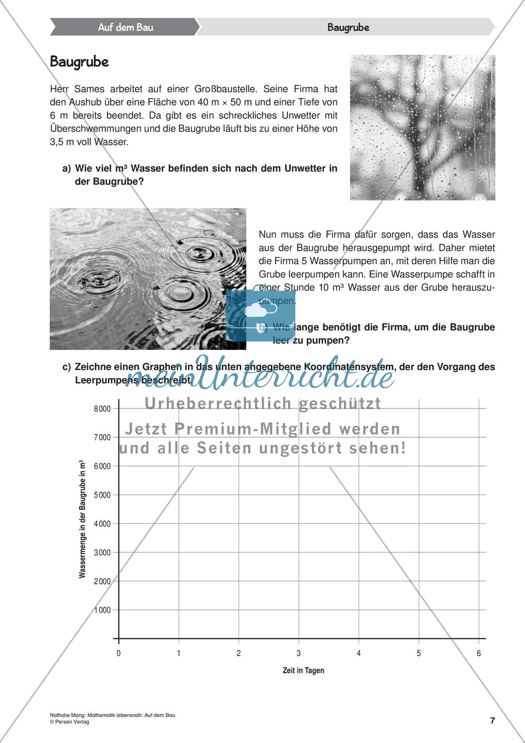 Mathematik lebensnah: Auf dem Bau Preview 9