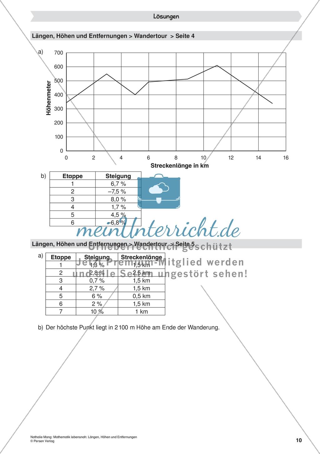Mathematik lebensnah: Längen, Höhen, Entfernungen Preview 12