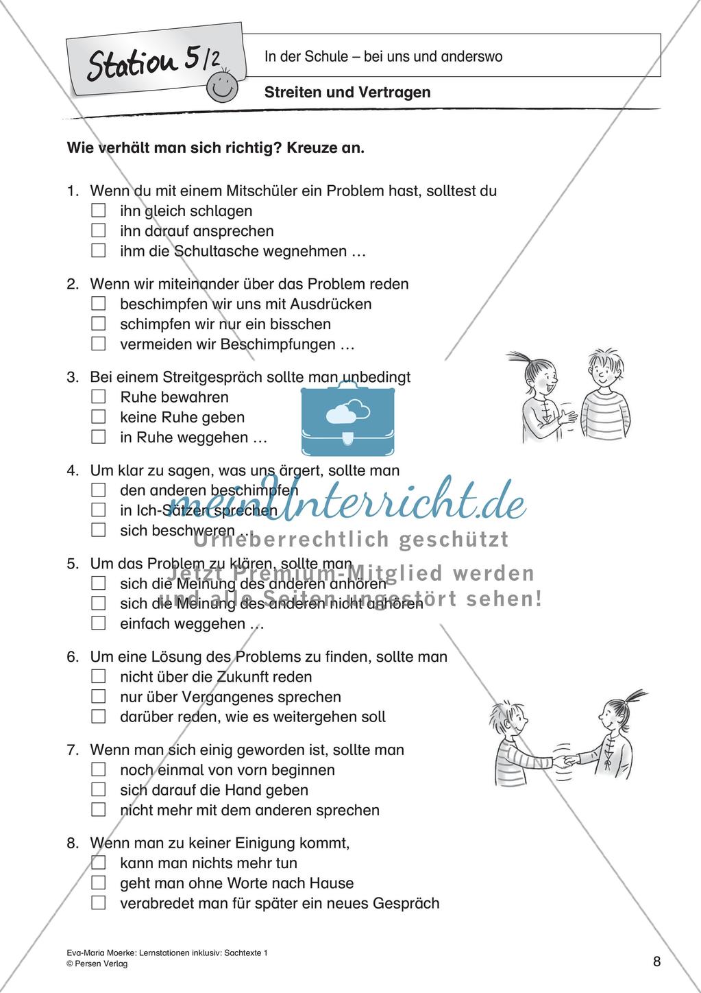 Sachtexte: In der Schule - bei uns und anderswo Preview 10
