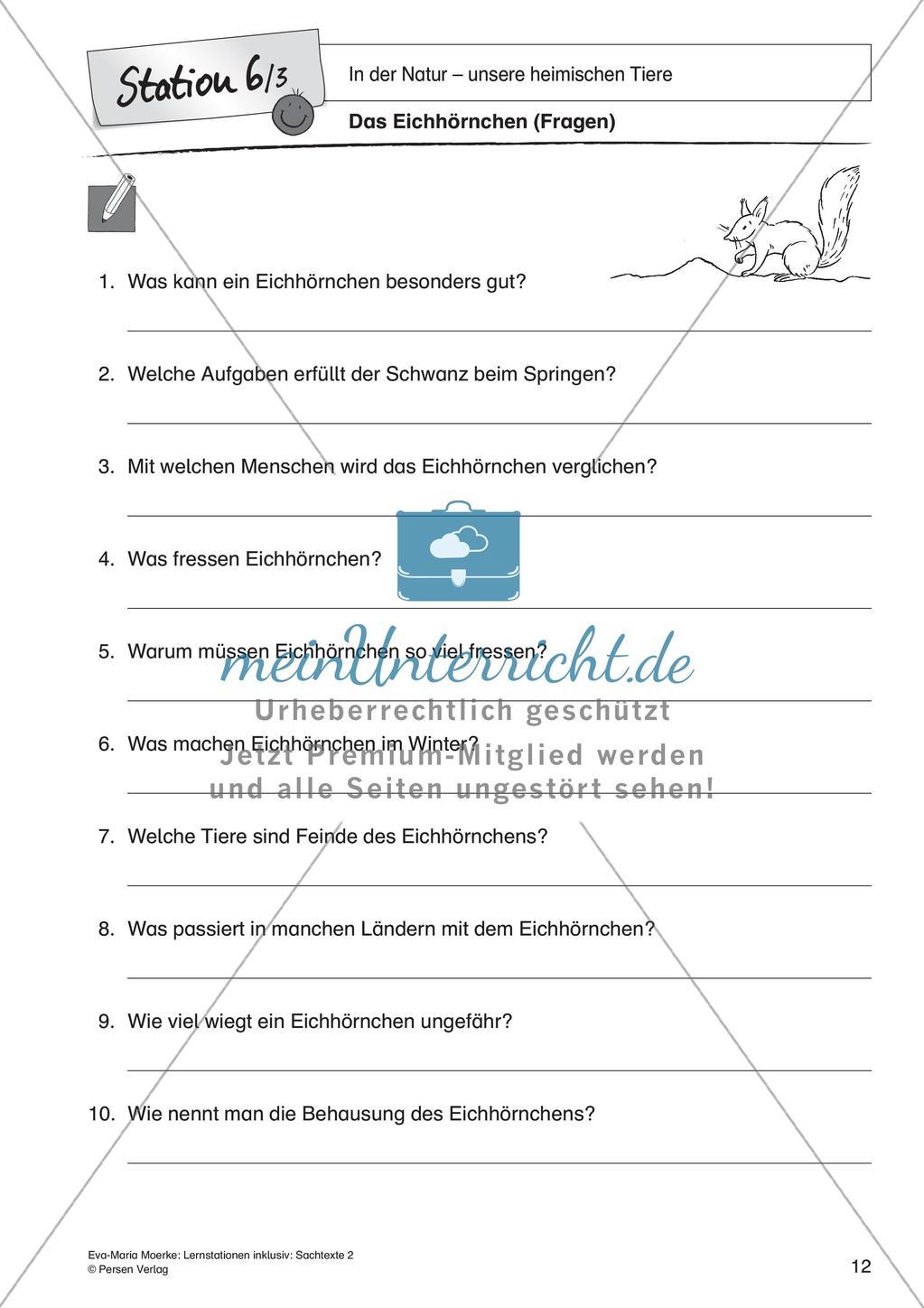 Sachtexte: In der Natur - unsere heimischen Tiere Preview 14