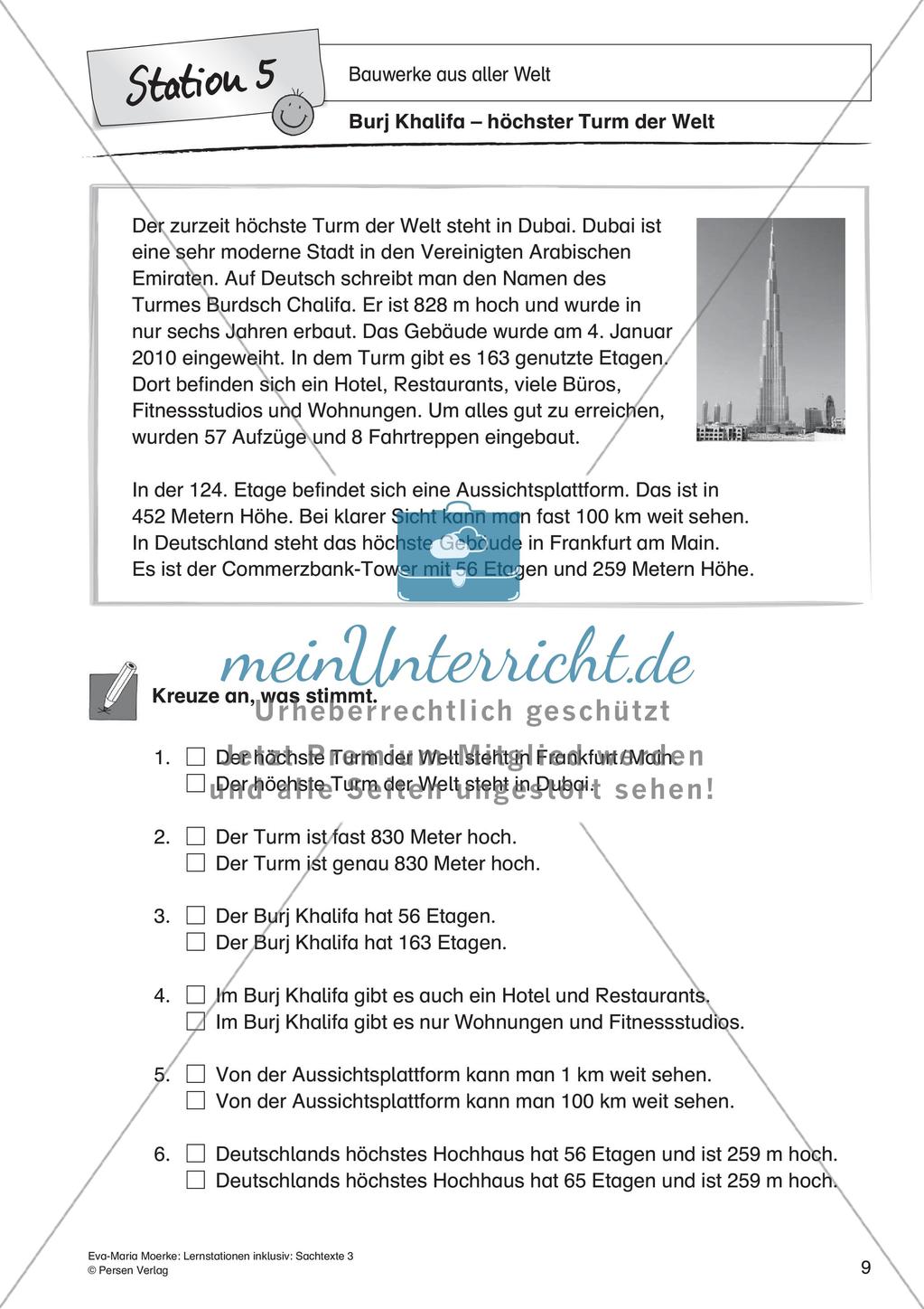 Sachtexte: Bauwerke aus aller Welt Preview 11