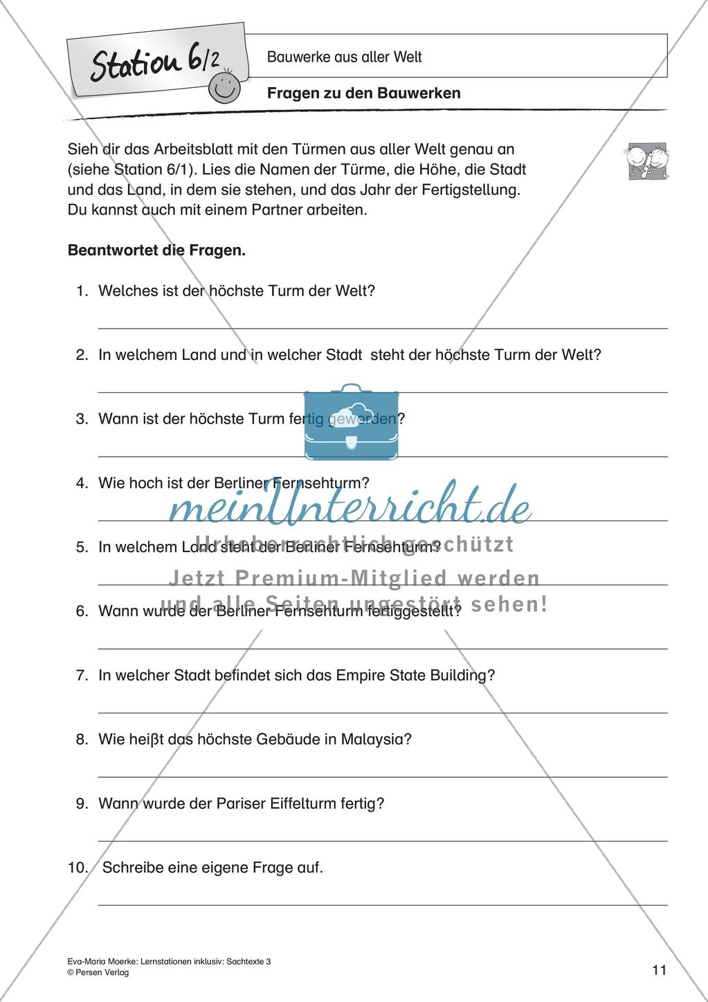 Sachtexte: Bauwerke aus aller Welt Preview 13
