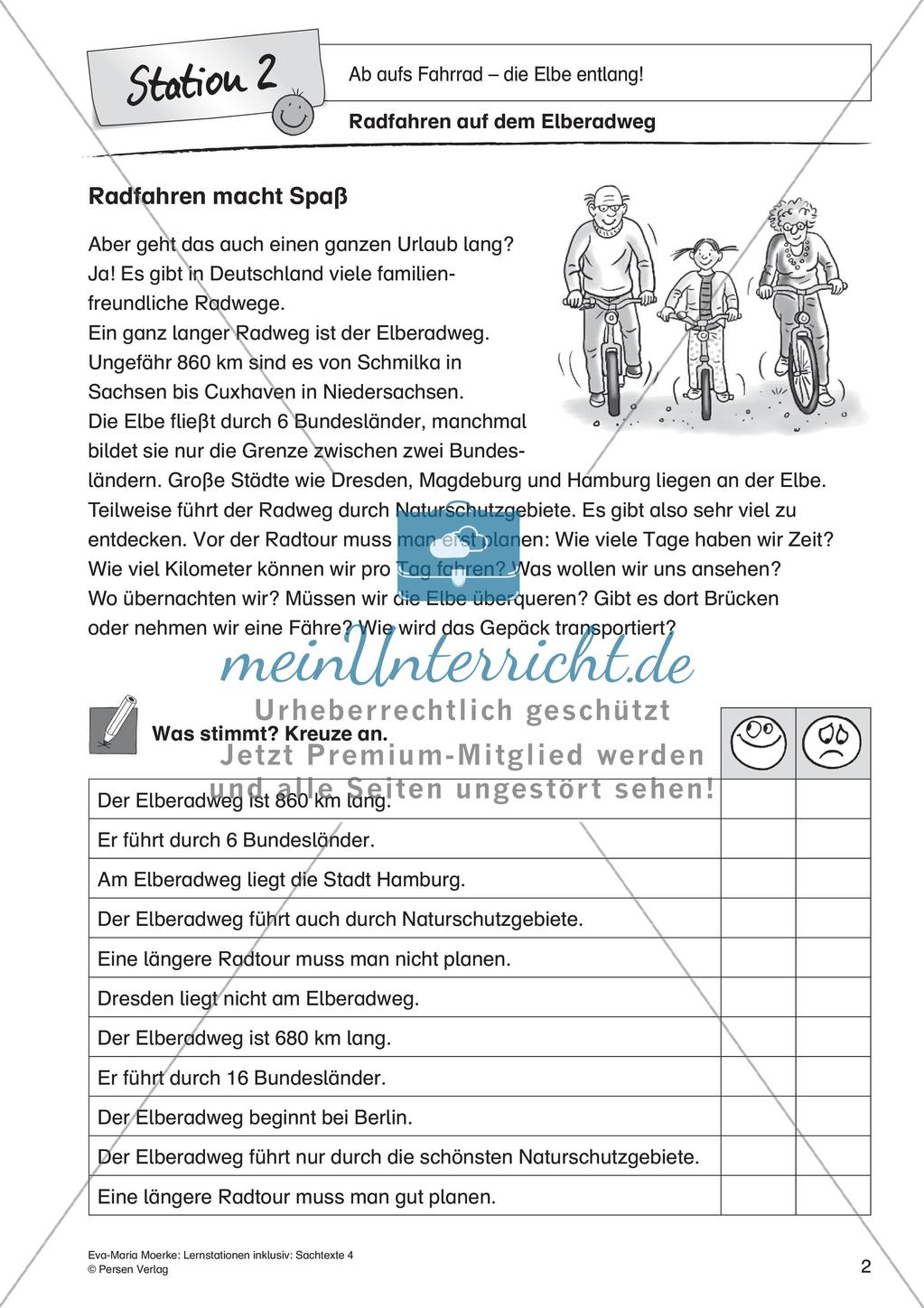 Sachtexte: Ab aufs Fahrrad - die Elbe entlang Preview 4