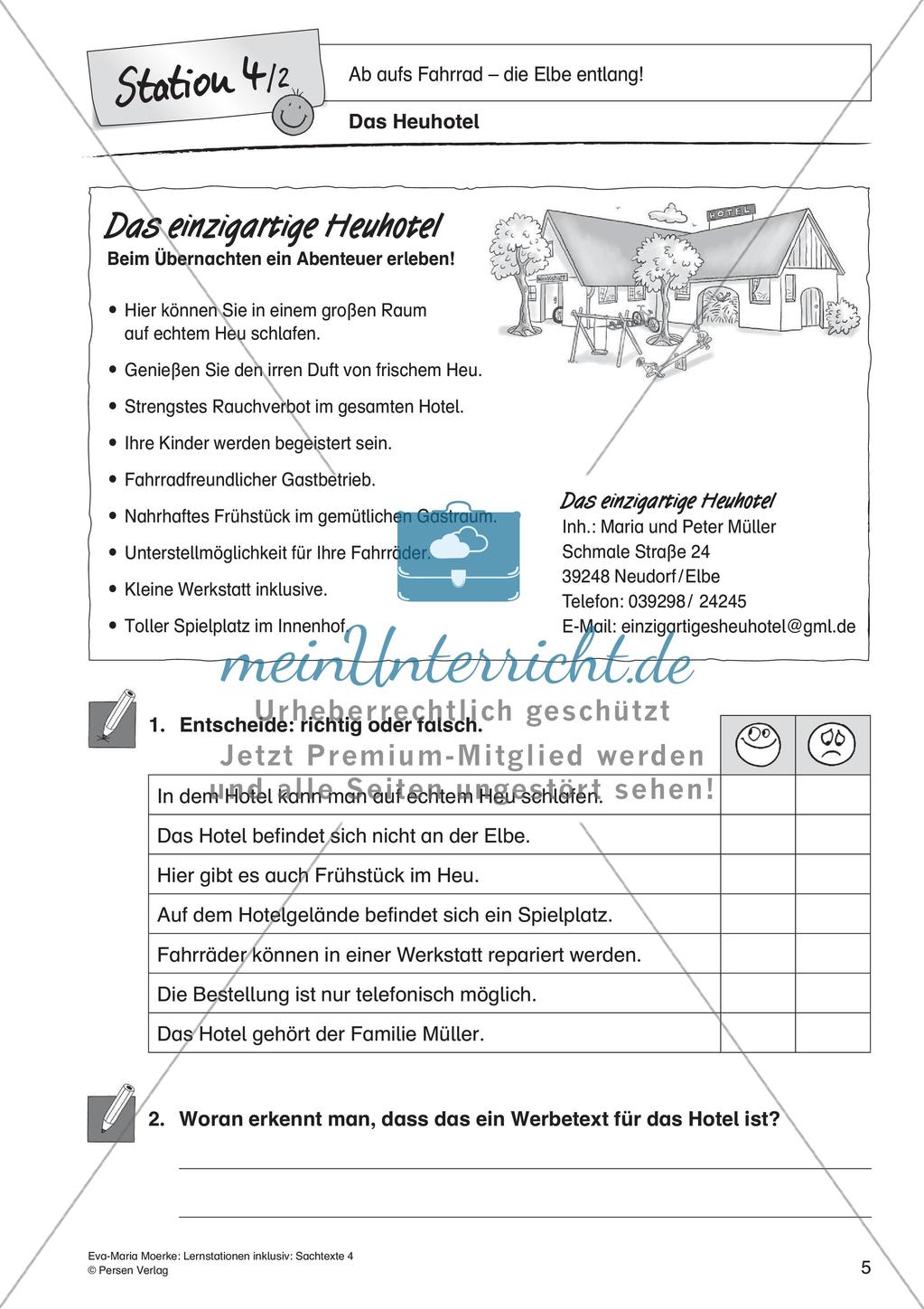 Sachtexte: Ab aufs Fahrrad - die Elbe entlang Preview 7