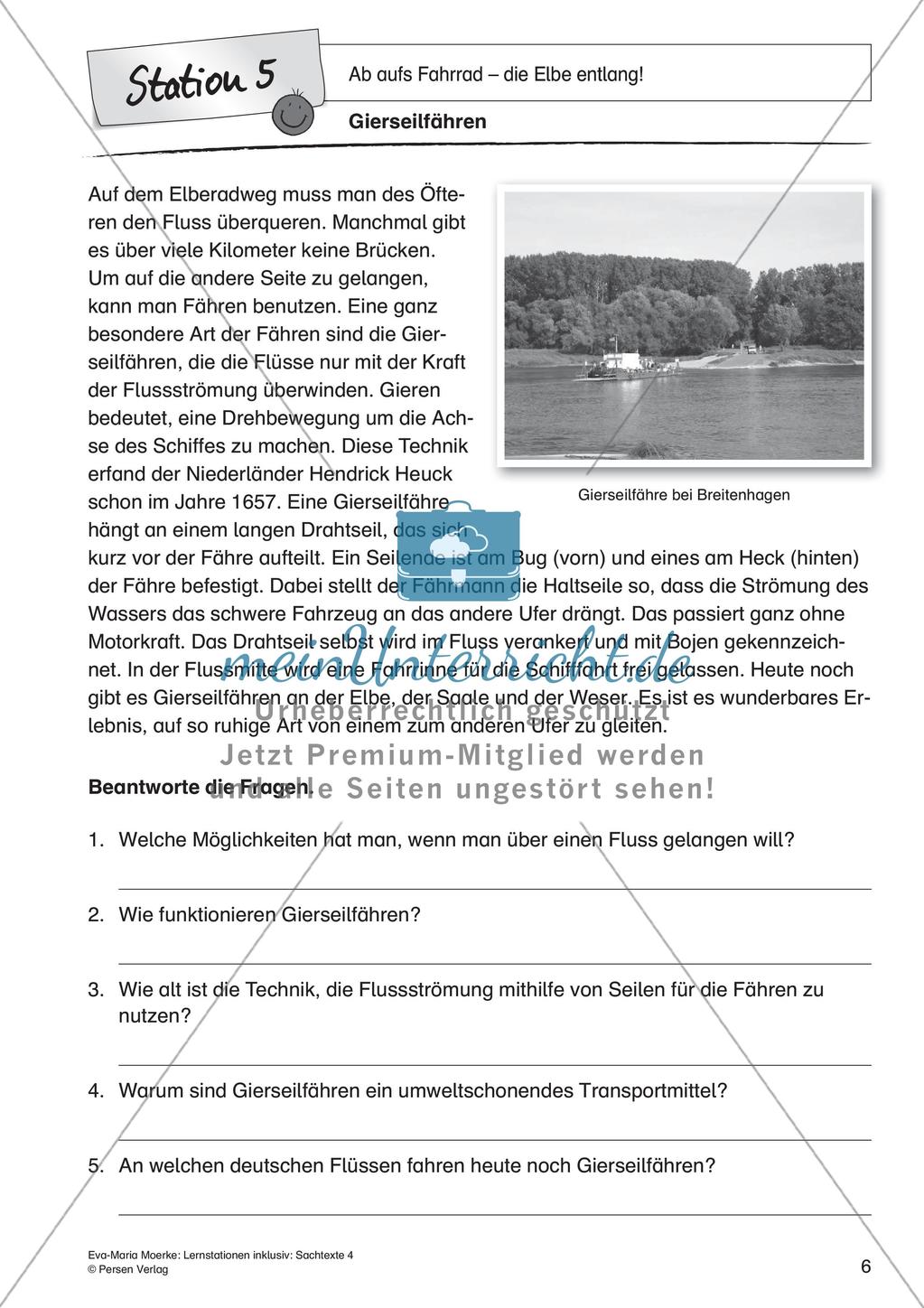Sachtexte: Ab aufs Fahrrad - die Elbe entlang Preview 8