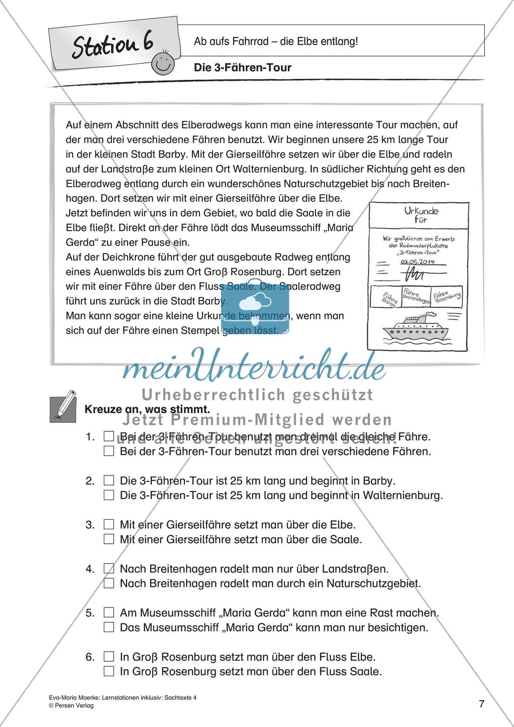 Sachtexte: Ab aufs Fahrrad - die Elbe entlang Preview 9