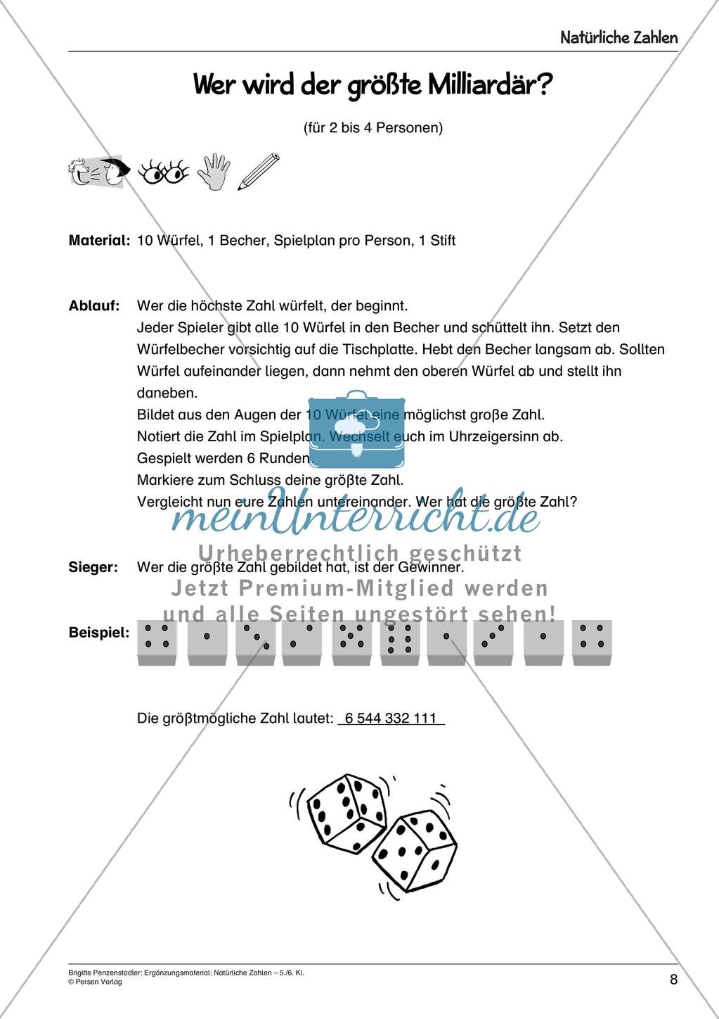 Ergänzungsmaterial: Natürliche Zahlen Preview 10