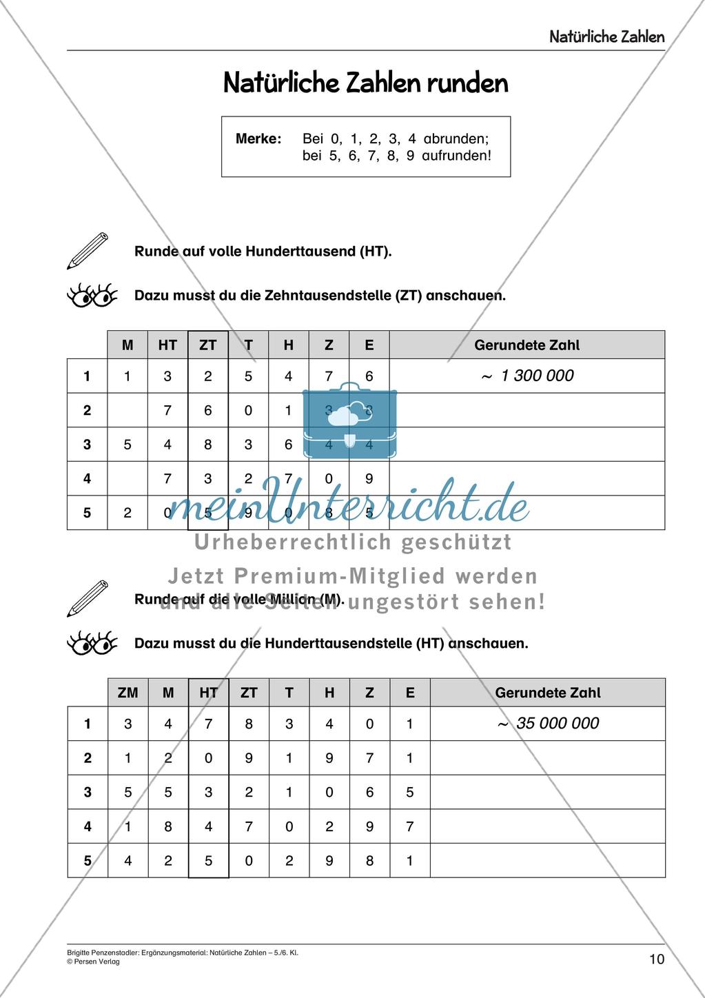 Ergänzungsmaterial: Natürliche Zahlen Preview 12