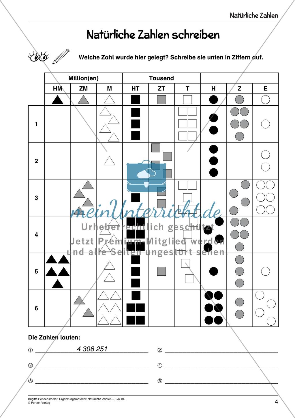 Ergänzungsmaterial: Natürliche Zahlen Preview 6