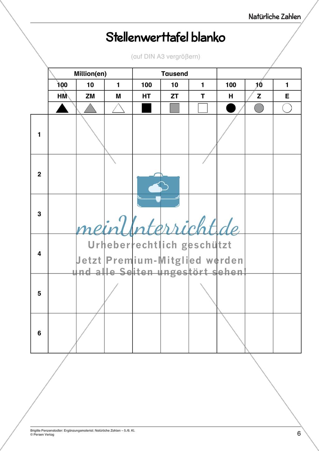 Ergänzungsmaterial: Natürliche Zahlen Preview 8