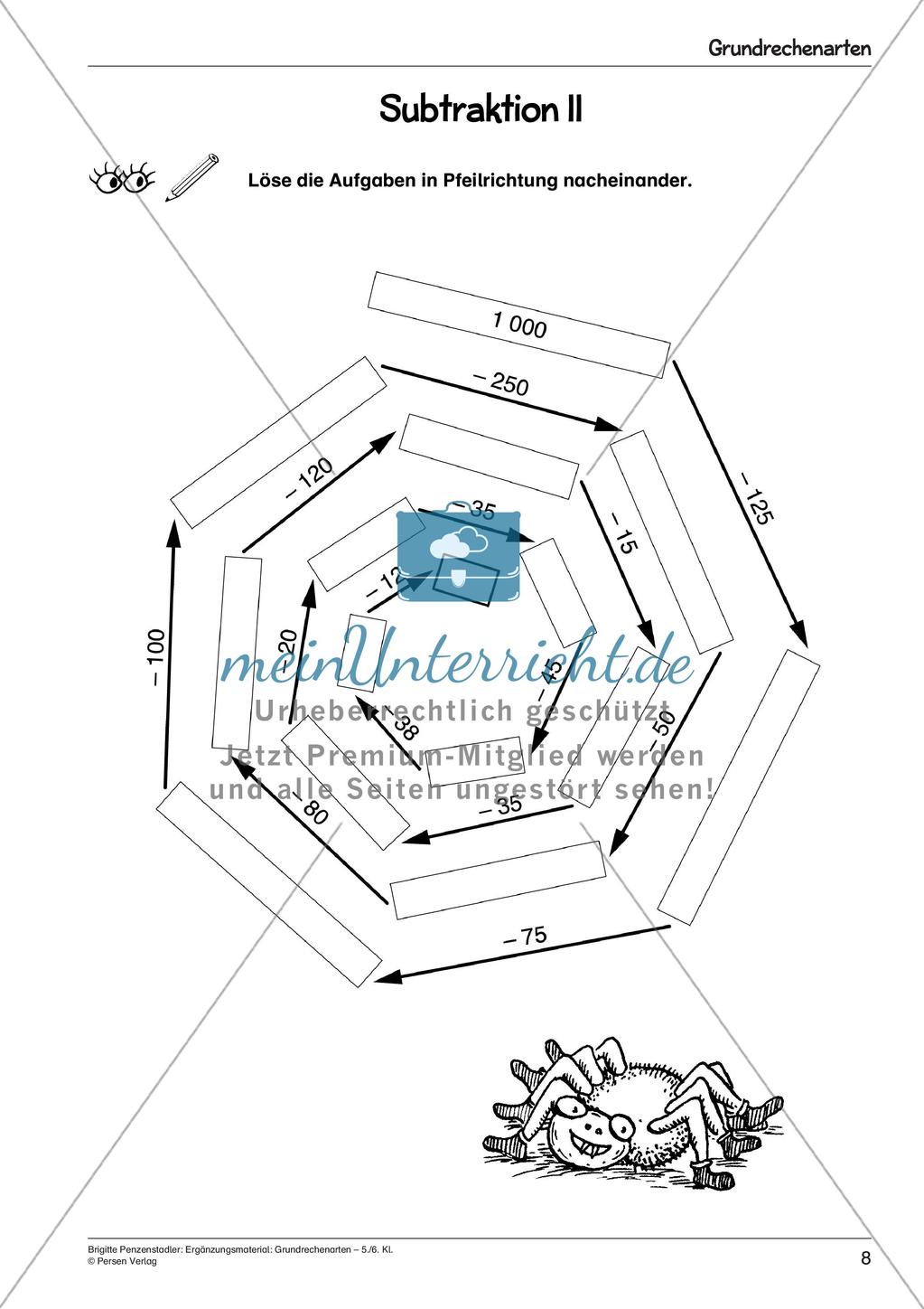 Ergänzungsmaterial: Grundrechenarten Preview 10