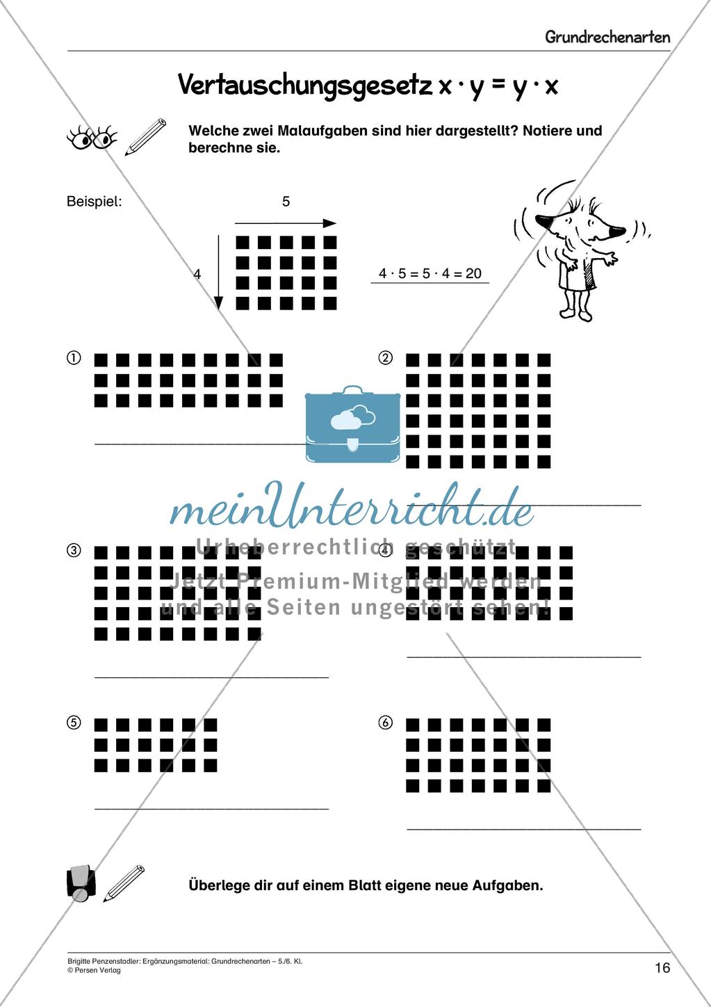 Ergänzungsmaterial: Grundrechenarten Preview 18
