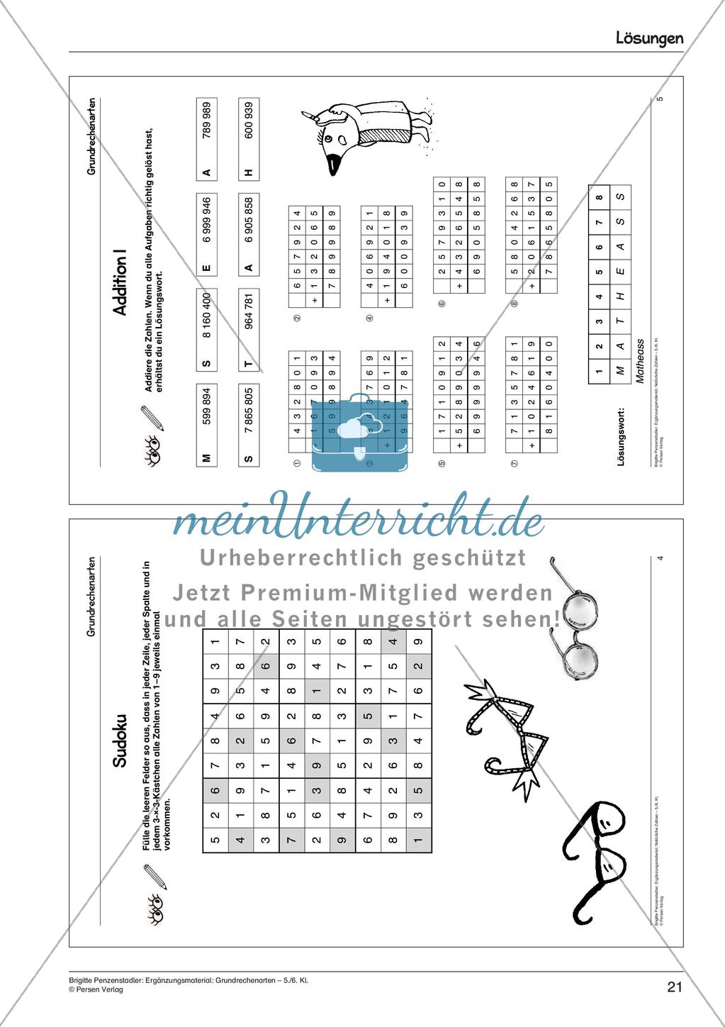 Ergänzungsmaterial: Grundrechenarten Preview 23