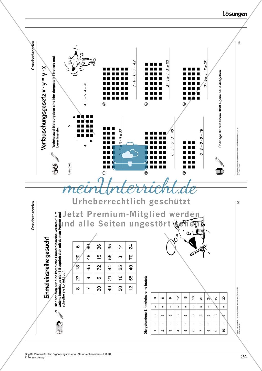 Ergänzungsmaterial: Grundrechenarten Preview 26
