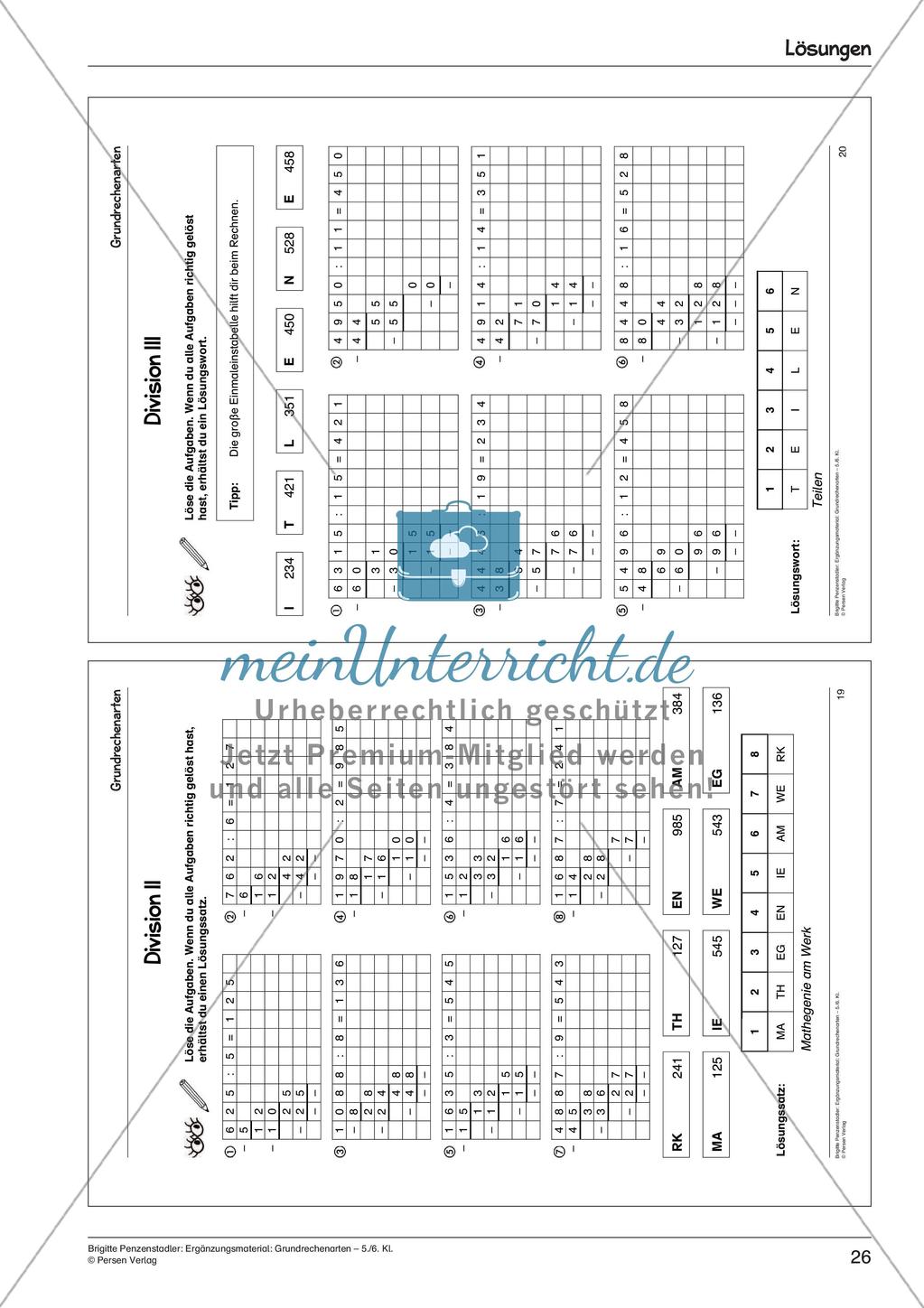 Ergänzungsmaterial: Grundrechenarten Preview 28