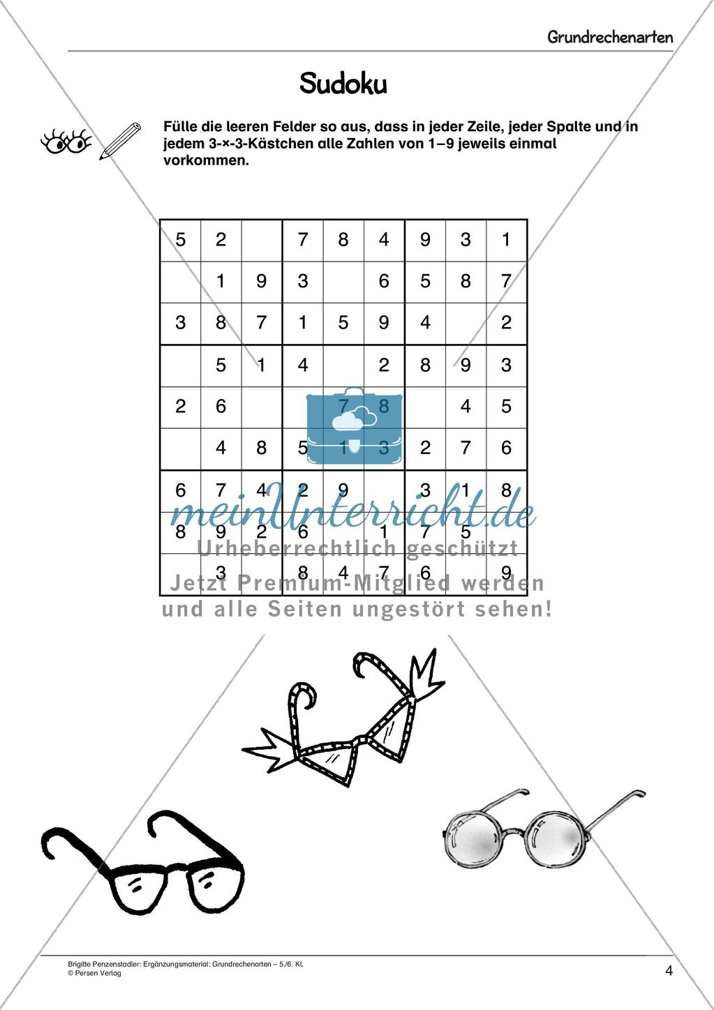 Ergänzungsmaterial: Grundrechenarten Preview 6