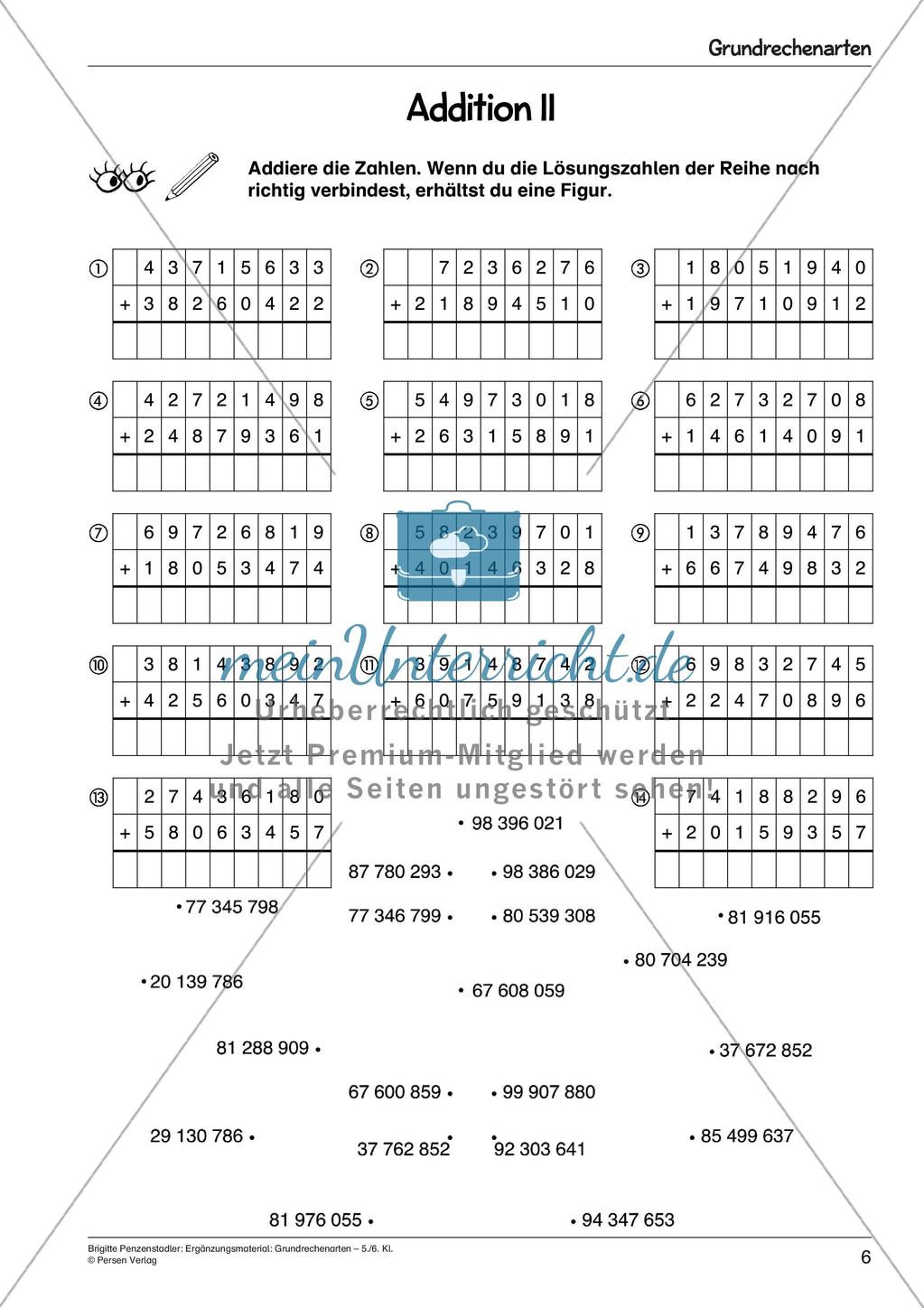 Ergänzungsmaterial: Grundrechenarten Preview 8