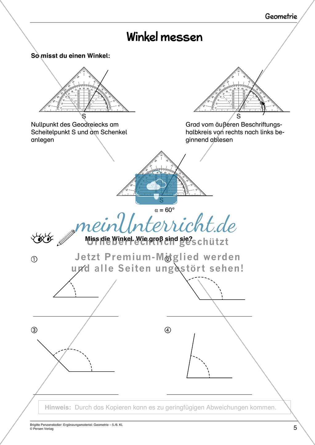 Ergänzungsmaterial: Geometrie Preview 7