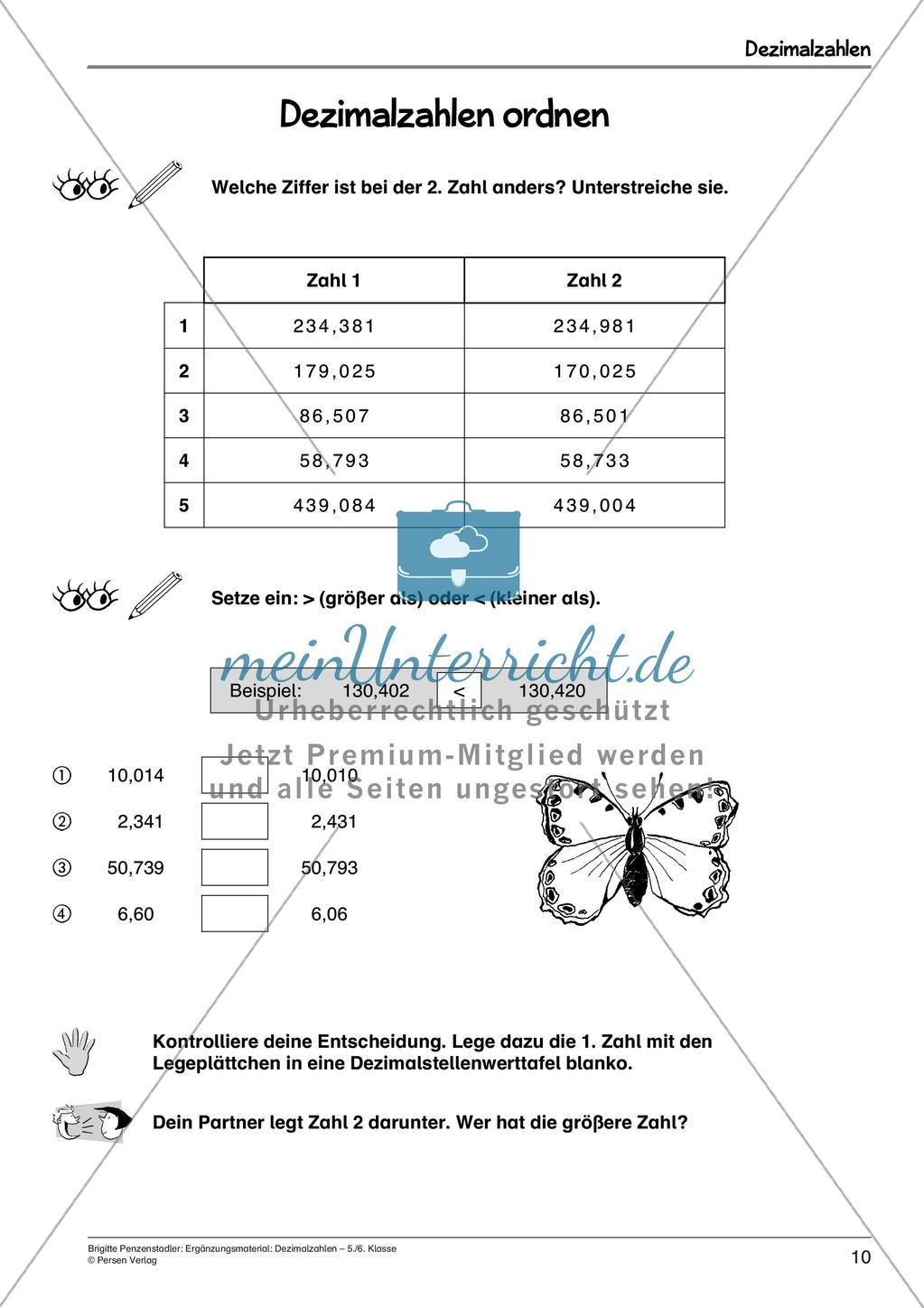 Ergänzungsmaterial: Dezimalzahlen Preview 12