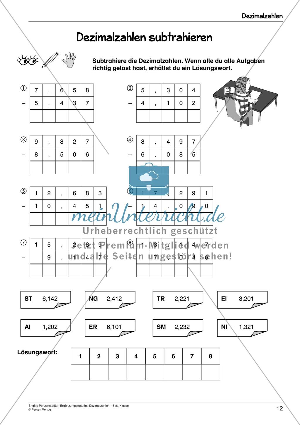 Ergänzungsmaterial: Dezimalzahlen Preview 14