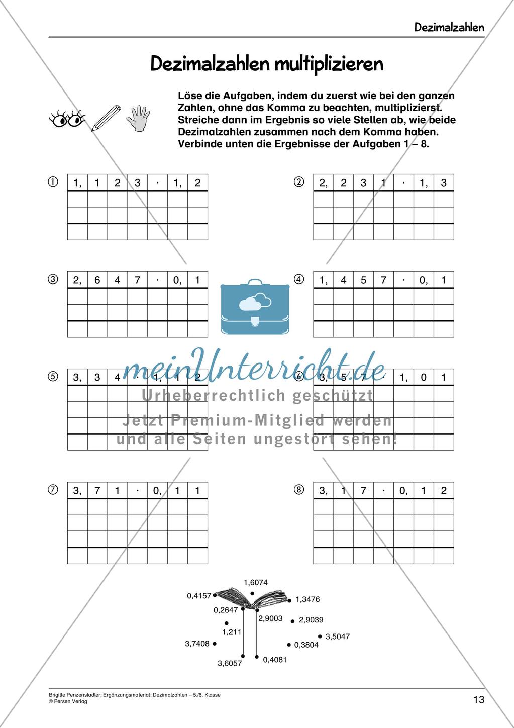 Ergänzungsmaterial: Dezimalzahlen Preview 15