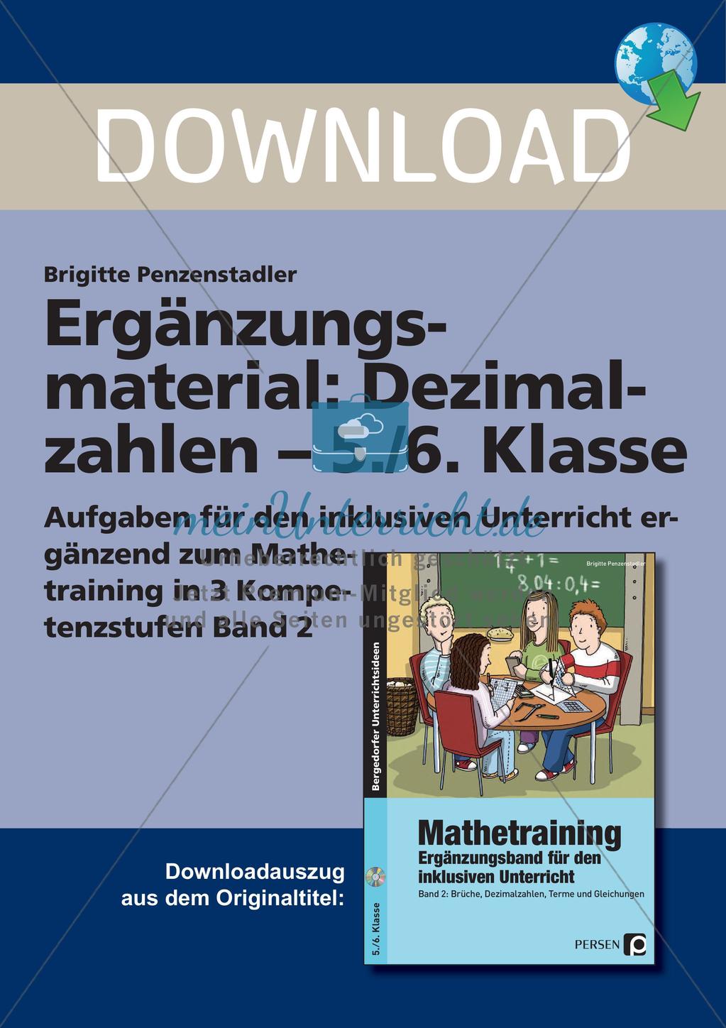 Ergänzungsmaterial: Dezimalzahlen Preview 1