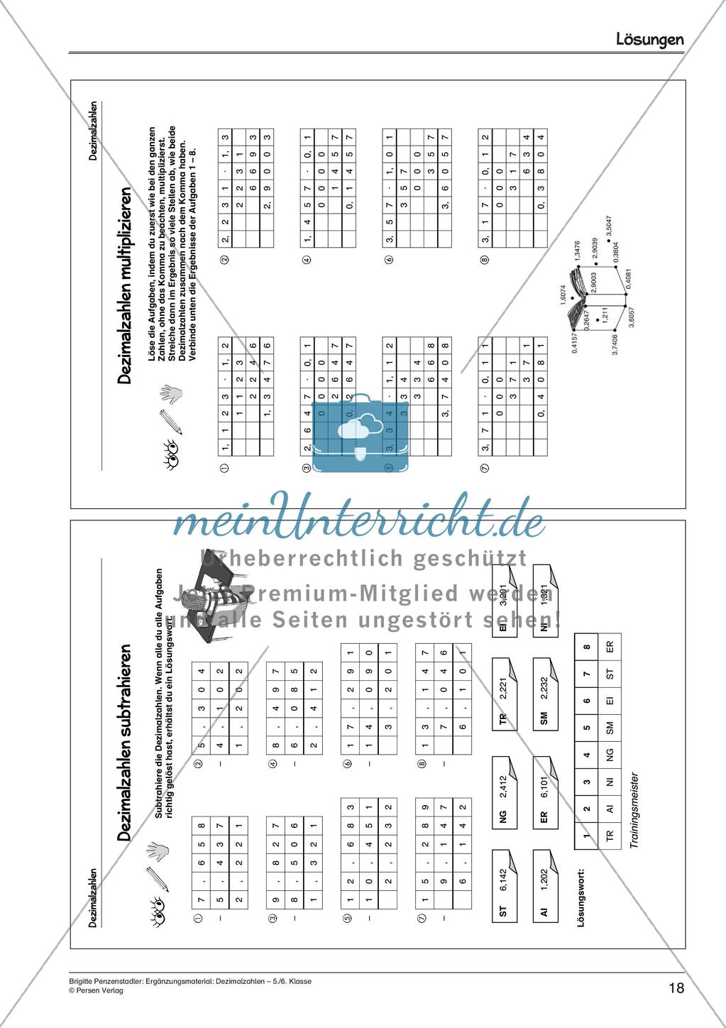 Ergänzungsmaterial: Dezimalzahlen Preview 20
