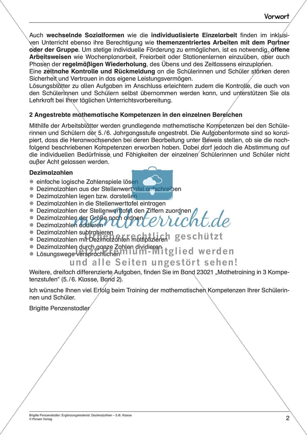 Ergänzungsmaterial: Dezimalzahlen Preview 4