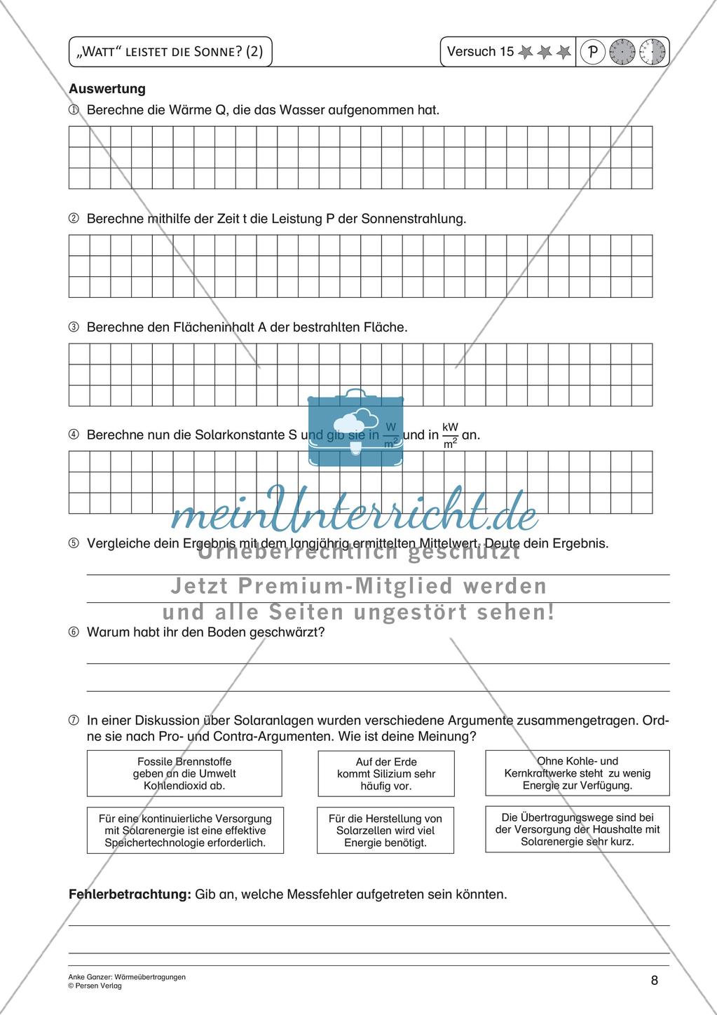 Experimente mit einfachen Mitteln: Wärmeübertragungen Preview 10