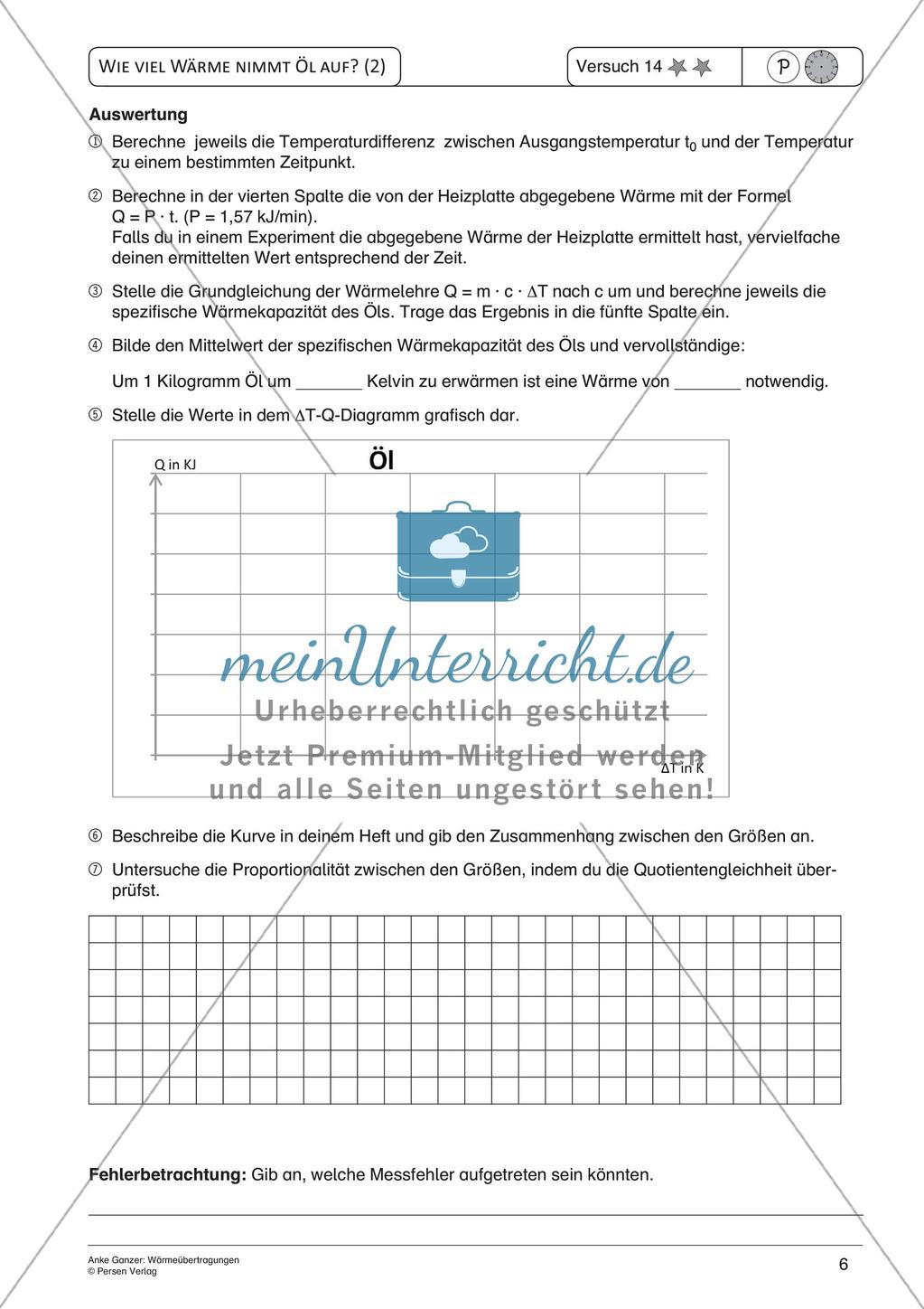 Experimente mit einfachen Mitteln: Wärmeübertragungen Preview 8