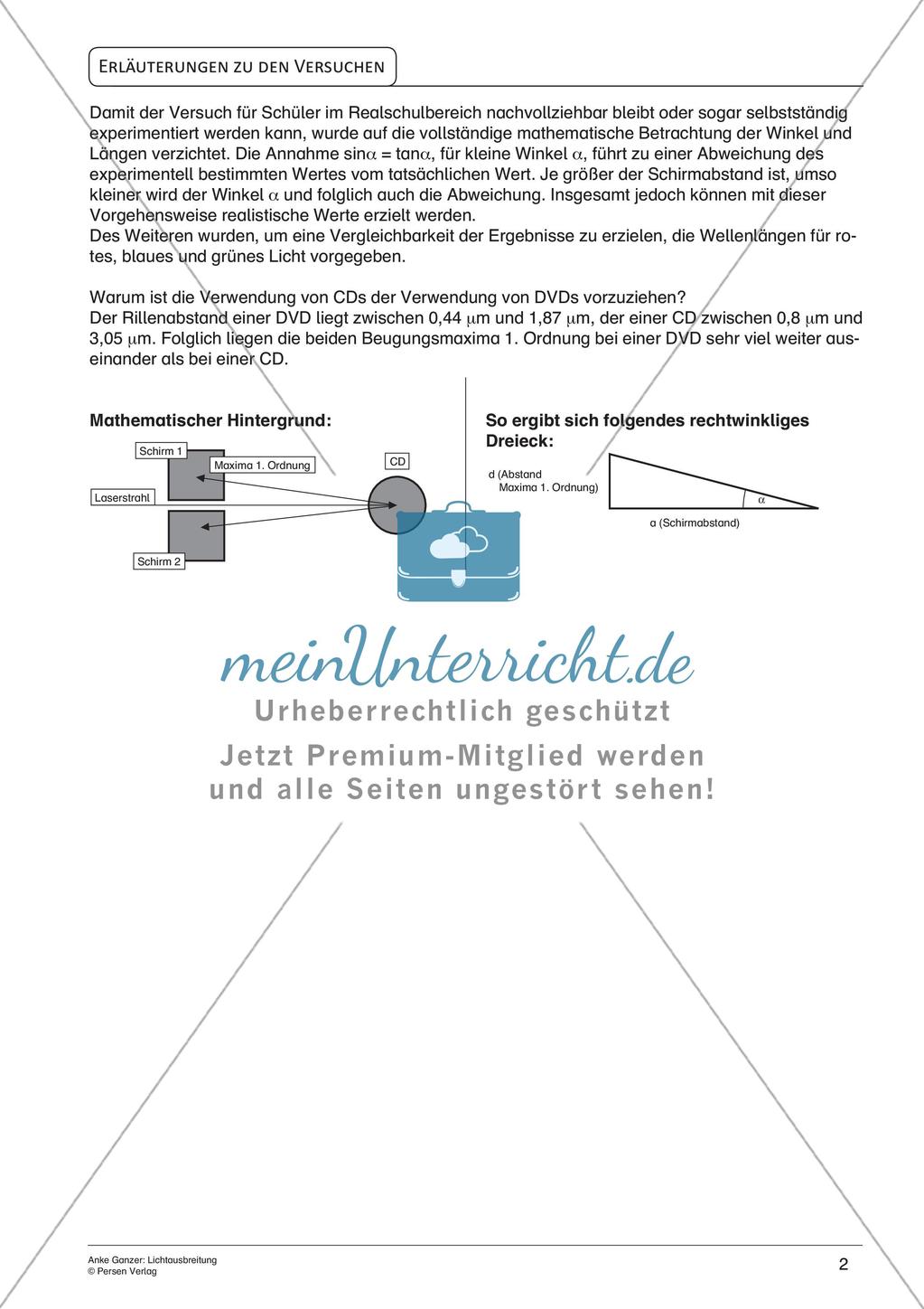 Experimente mit einfachen Mitteln: Lichtausbreitung Preview 4