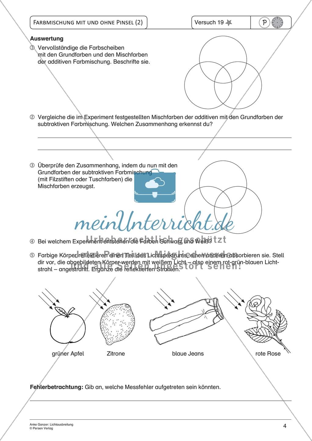 Experimente mit einfachen Mitteln: Lichtausbreitung Preview 6