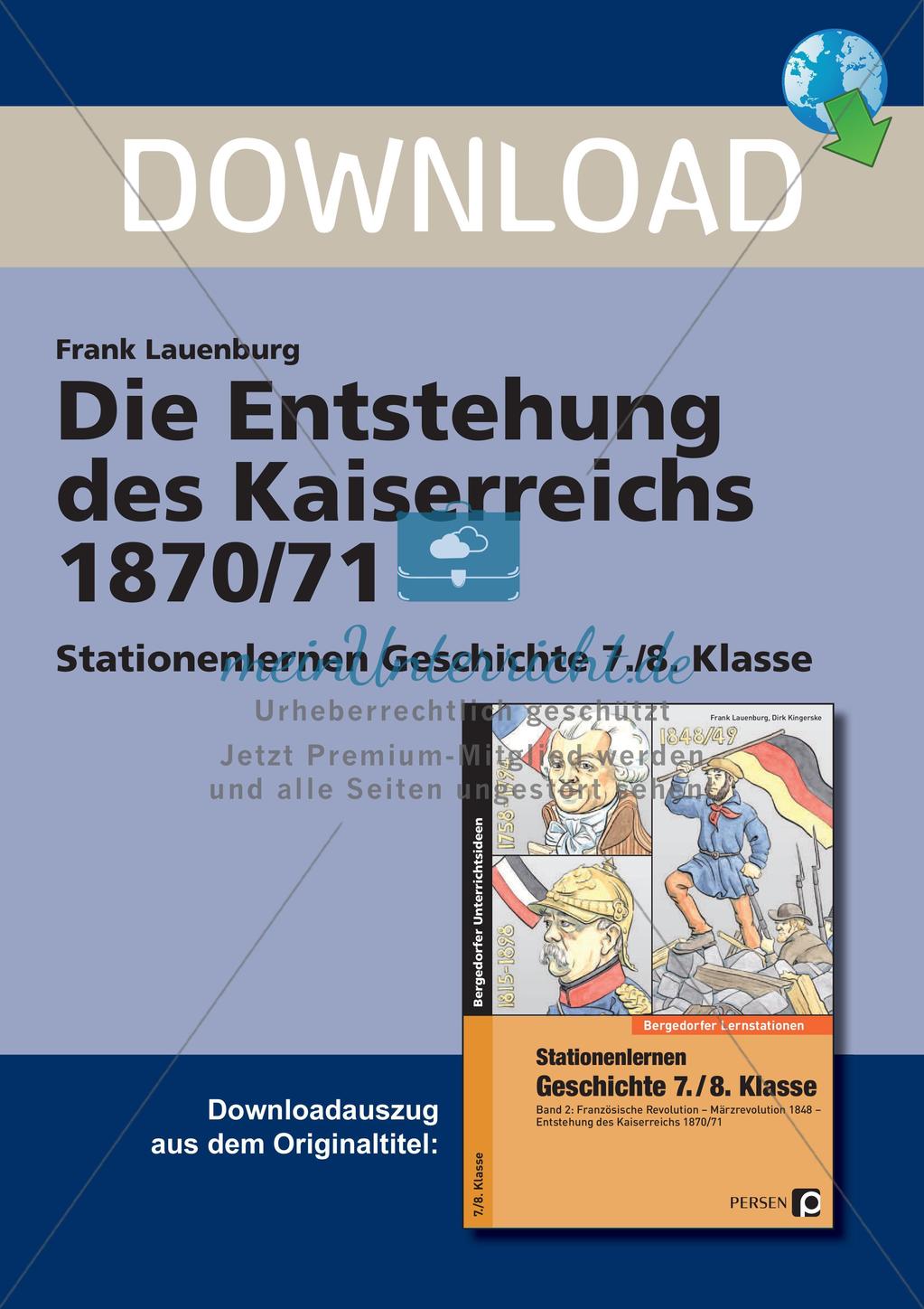 Die Entstehung des Kaiserreichs 1870/71 Preview 1