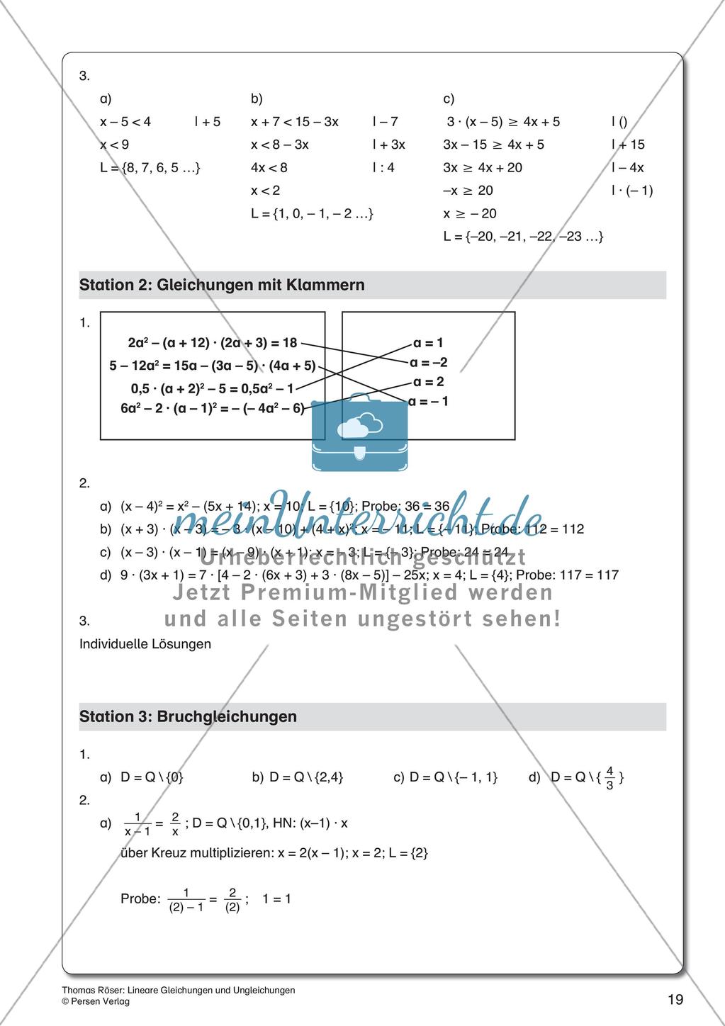 Lineare Gleichungen und Ungleichungen Preview 21