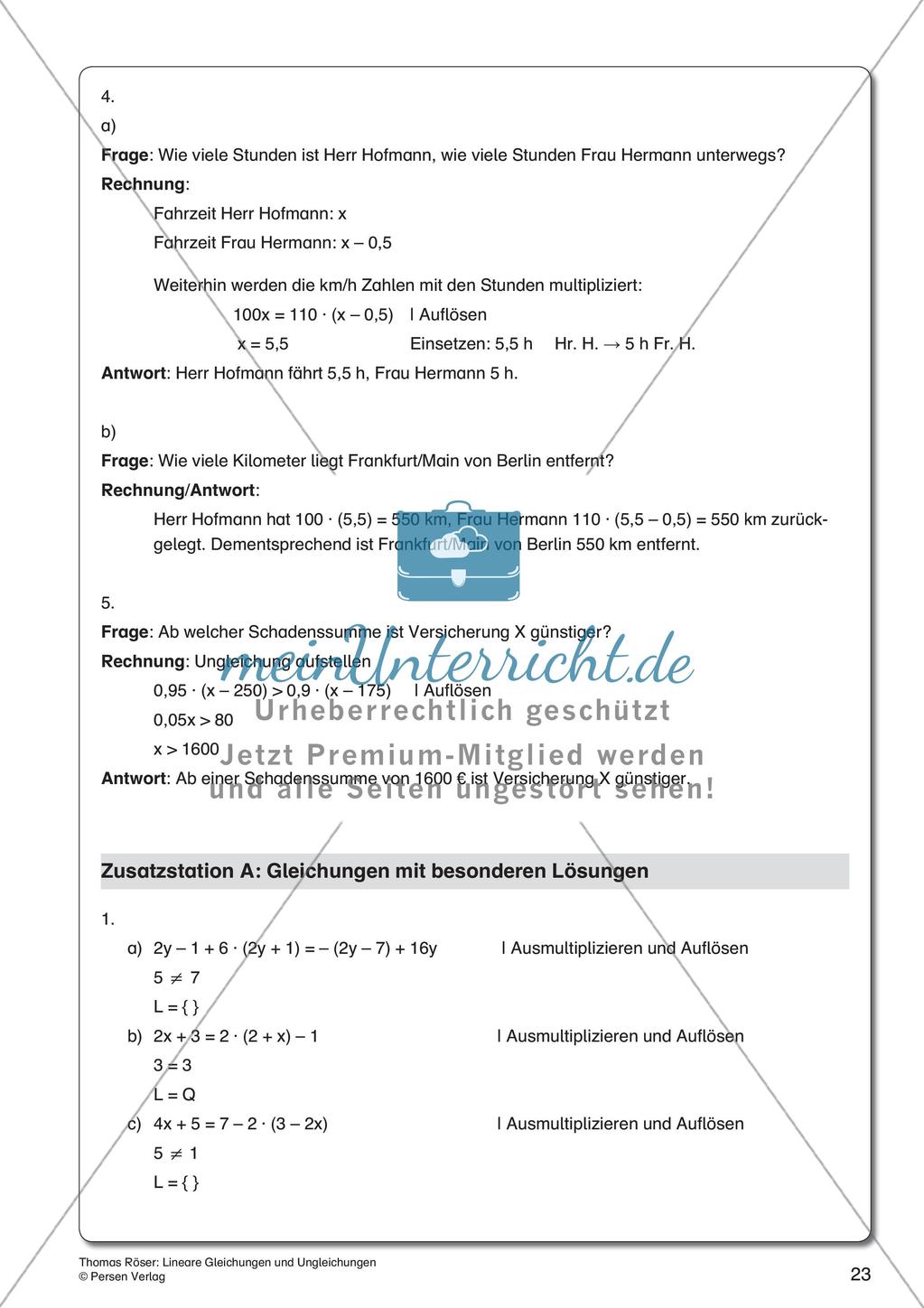 Lineare Gleichungen und Ungleichungen Preview 25