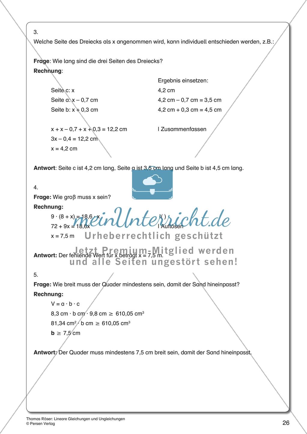 Lineare Gleichungen und Ungleichungen Preview 28