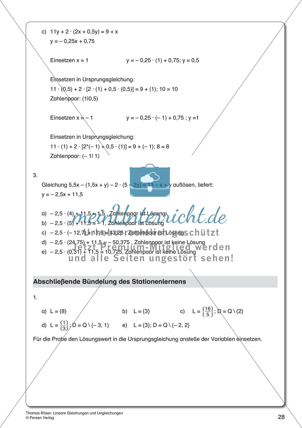 Lineare Gleichungen und Ungleichungen Preview 30