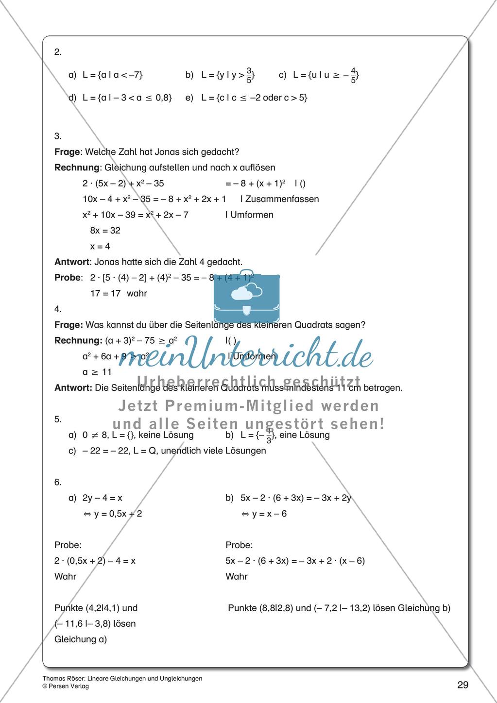 Lineare Gleichungen und Ungleichungen Preview 31