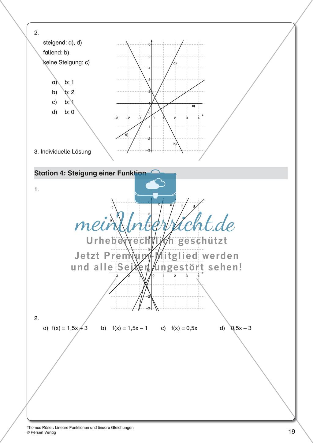 Lineare Funktionen und lineare Gleichungen Preview 21