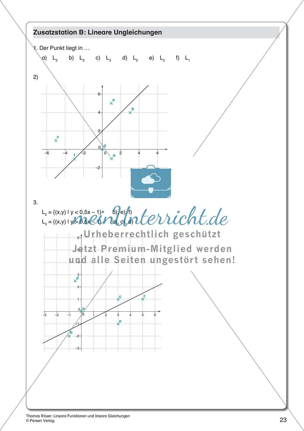 Lineare Funktionen und lineare Gleichungen Preview 25