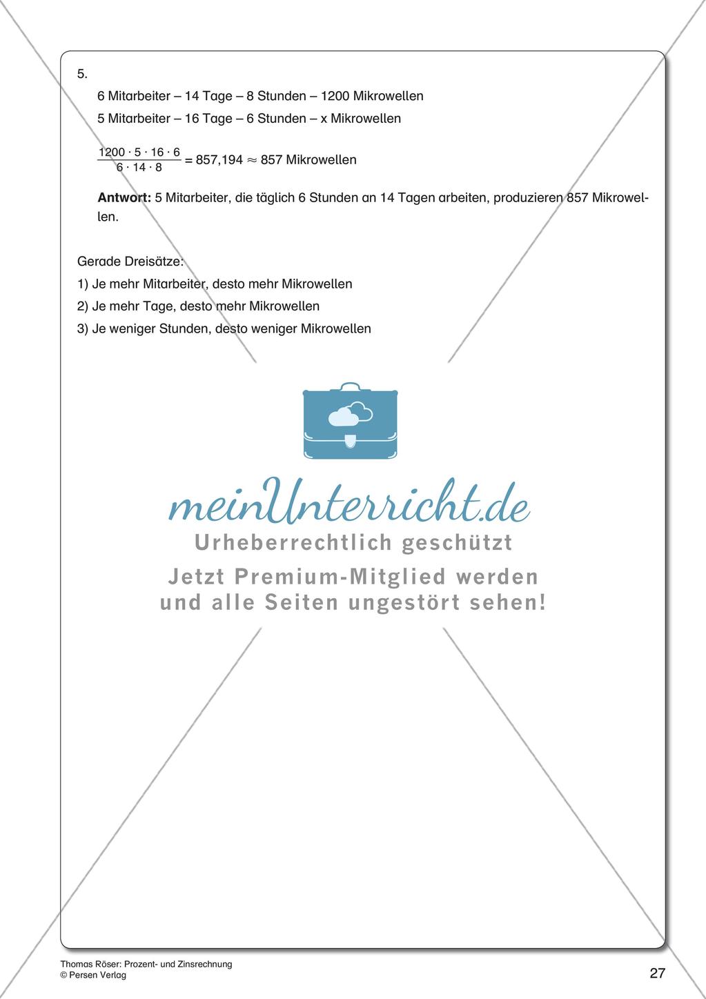 Prozent- und Zinsrechnung Preview 29
