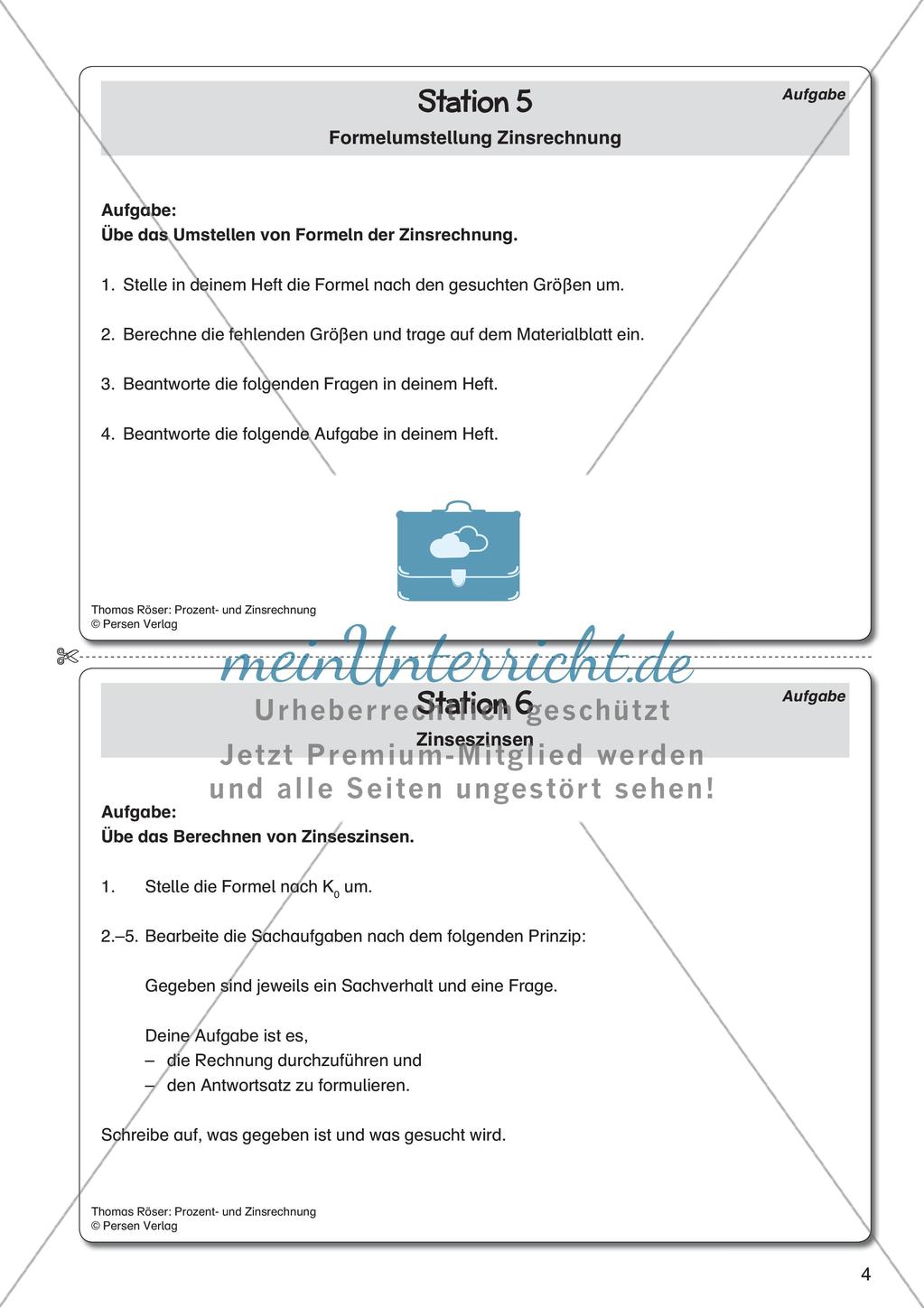 Prozent- und Zinsrechnung Preview 6