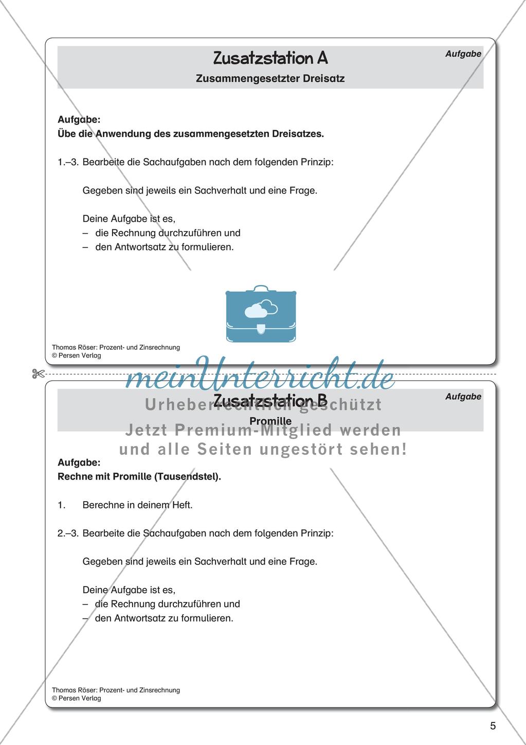 Prozent- und Zinsrechnung Preview 7