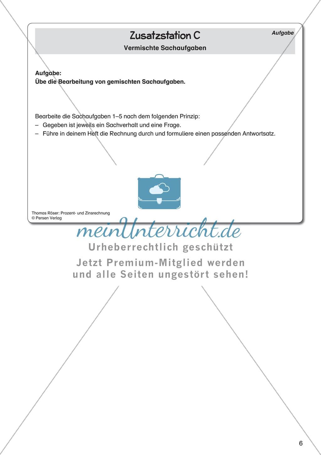 Prozent- und Zinsrechnung Preview 8