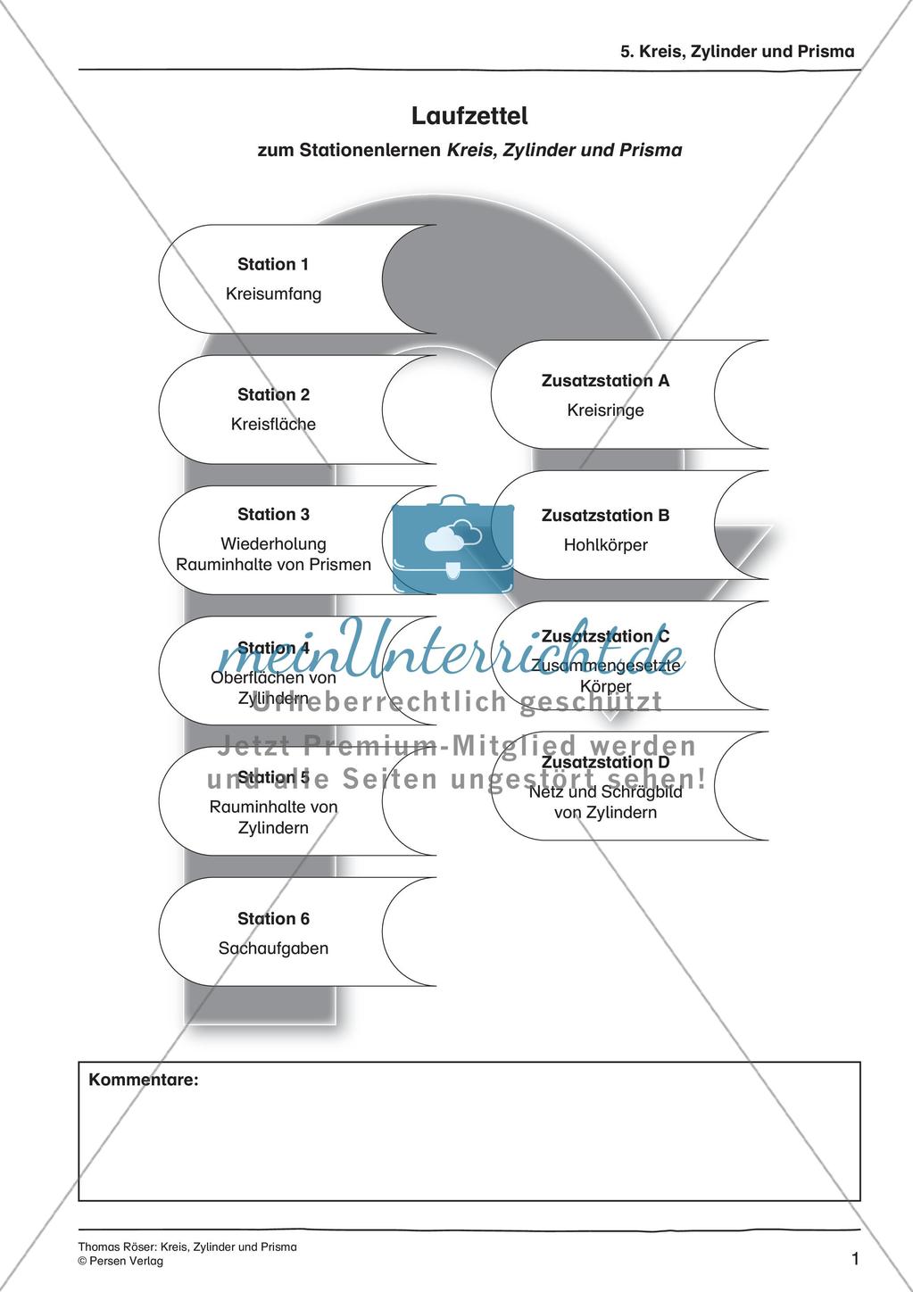 Kreis, Zylinder und Prisma Preview 3
