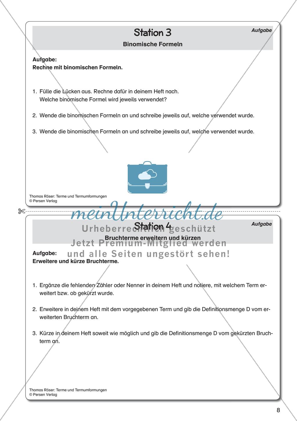 Terme und Termumformungen Preview 10